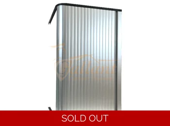 Shower Tambour Door - Silver Finish